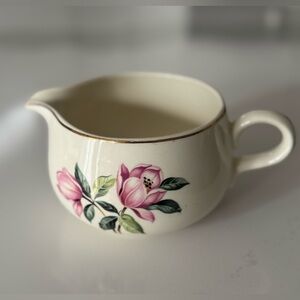 Vintage Rhythm by Homer Laughlin Pink Magnolia Cream Pitcher - Collectible